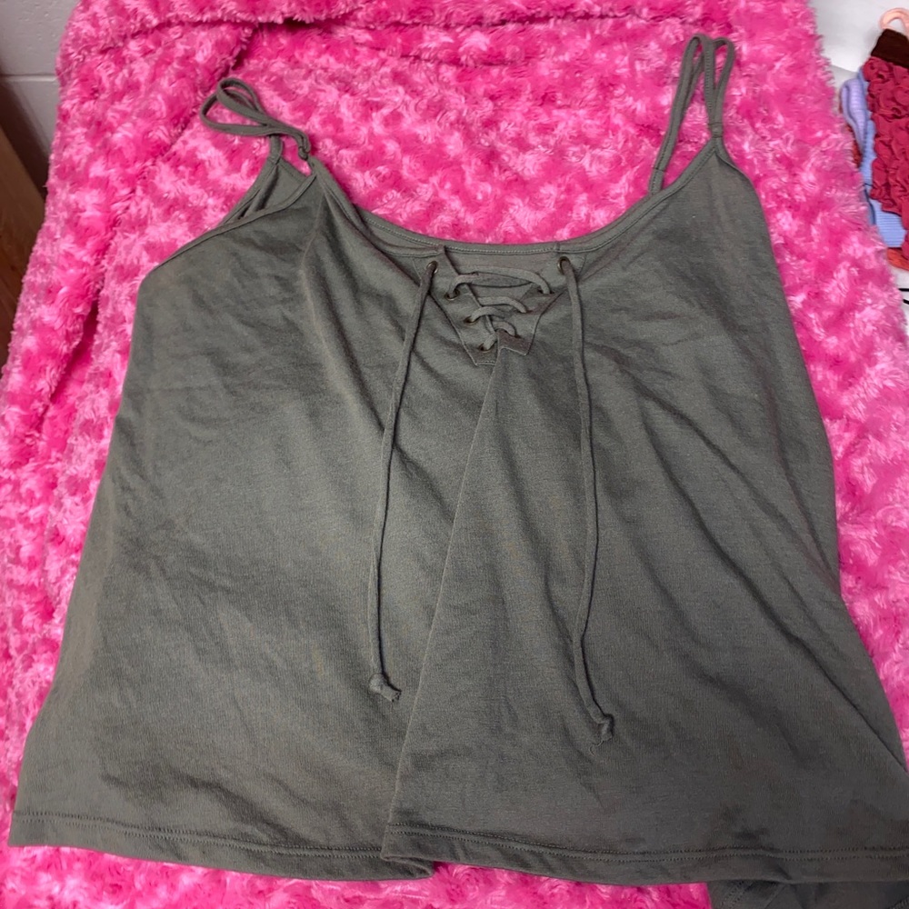 Tank top with v neck